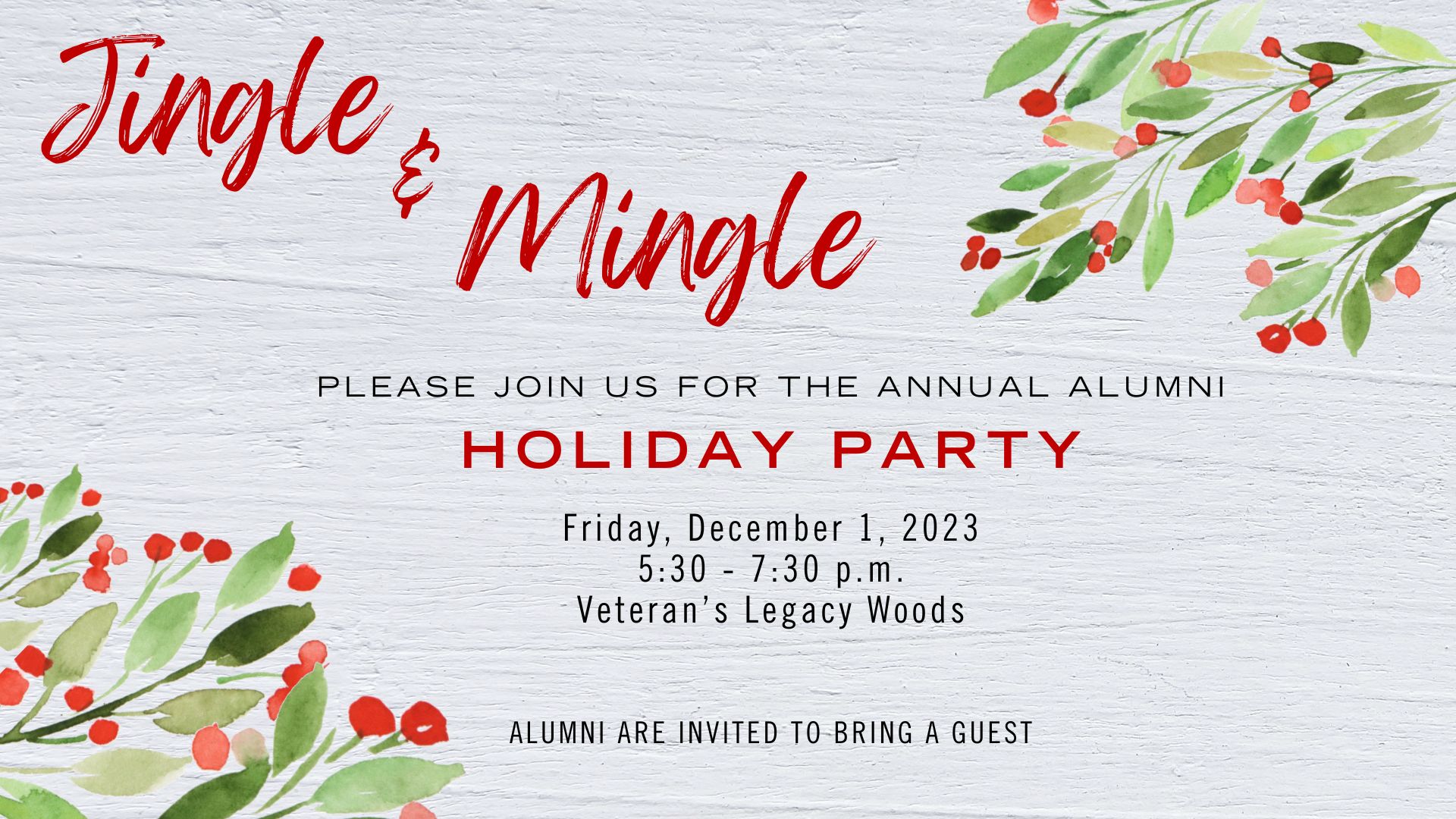 Holiday Party – December 1, 2023